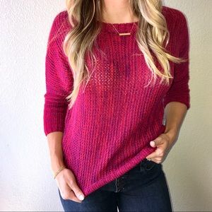 Express pink Chunky knit sweat